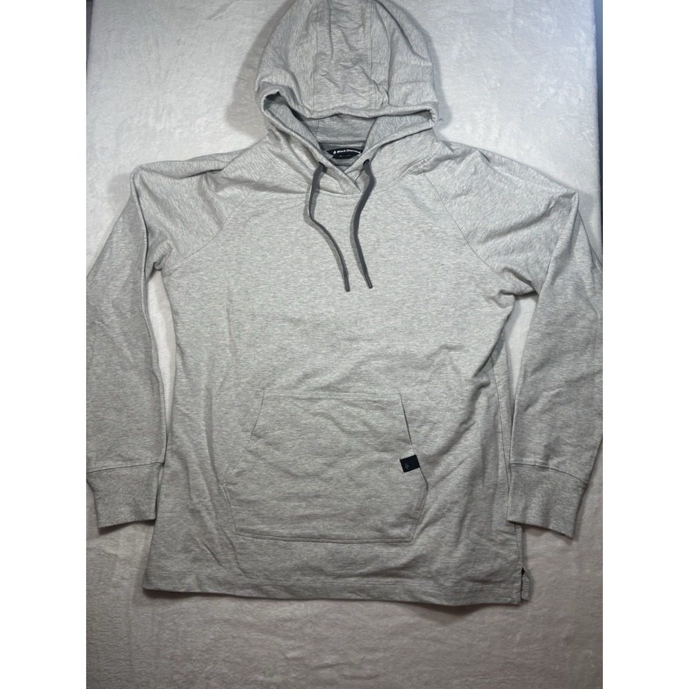 Black Diamond Lightweight Pullover Hoodie Athletic Top Gray Womens L Running